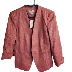 NWT Loft Size 6 Light Red Blazer